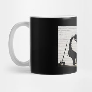 Banksy Cleaning Lady Mug